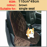 Waterproof Dog Car Seat Cover Pet Dog Travel Mat  With Zipper And Pocket