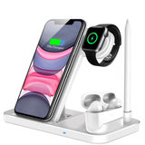 15W Qi Wireless Fast Charger Stand For iPhone Foldable Charging Dock Airpod