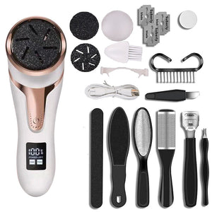 Cross-border new digital display electric vacuum foot grinder to remove dead skin and calluses pedicure machine usb charging pedicure tool