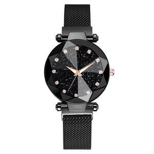 Ladies Magnetic Starry Sky Clock Luxury Women Watches Fashion Diamond