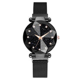 Ladies Magnetic Starry Sky Clock Luxury Women Watches Fashion Diamond