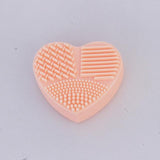 Heart Shape Makeup Brush Cleaning