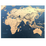 Scratch off world map poster